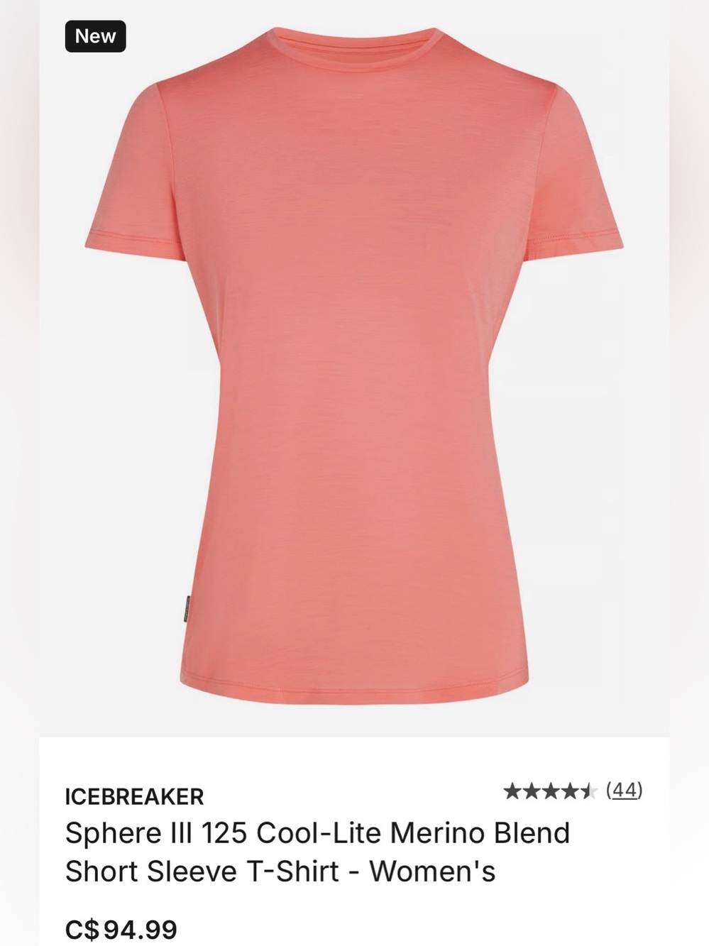 S - Icebreaker 125 Cool-Lite t-shirt